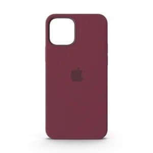 iPhone 12 Silicone Case with MagSafe Plum