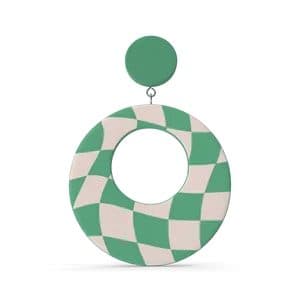 Green Oval Earring